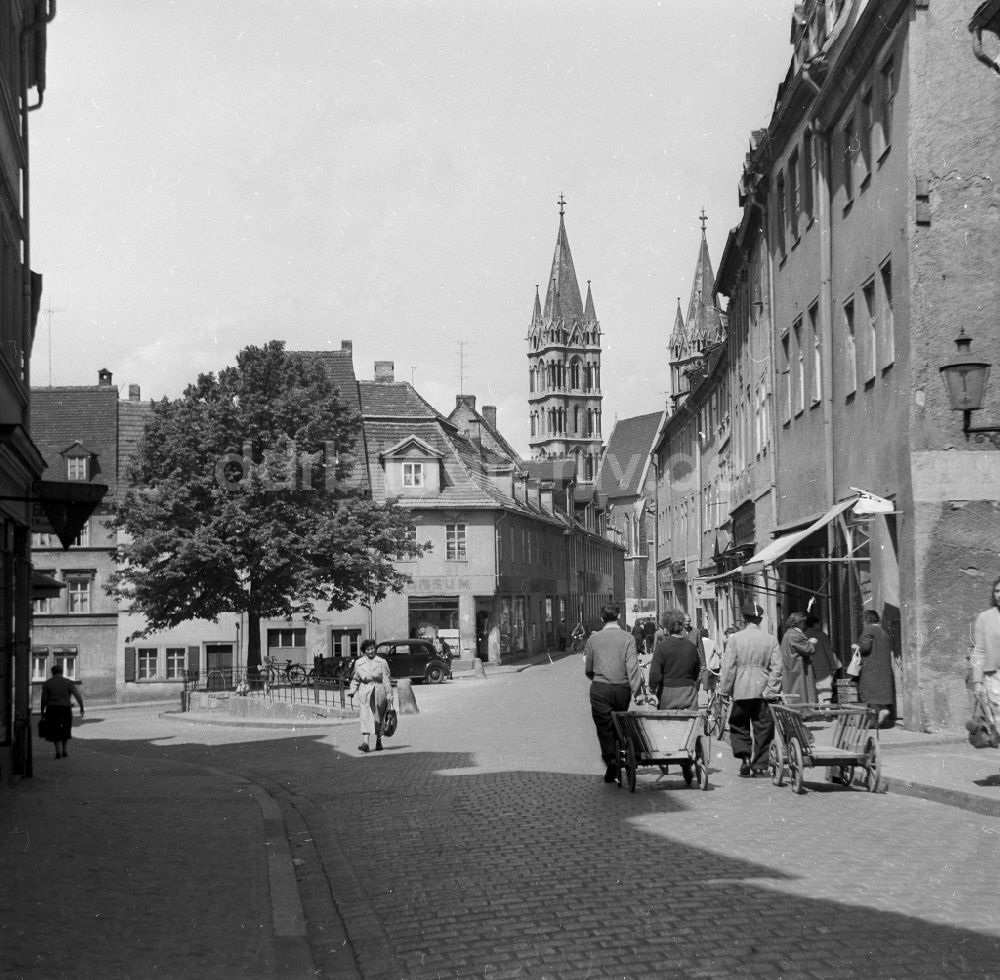 DDR-Bildarchiv: Naumburg (Saale) - Altstadt von Naumburg (Saale) in Sachsen-Anhalt in der DDR