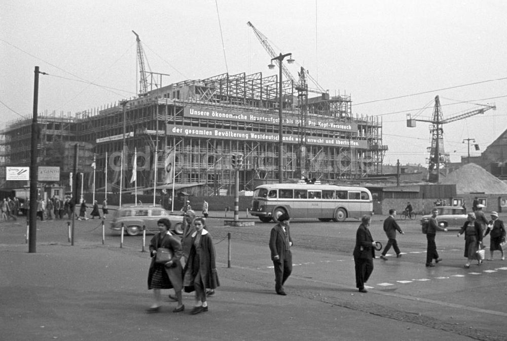 DDR-Fotoarchiv: Leipzig - Bau Leipziger Oper 1959