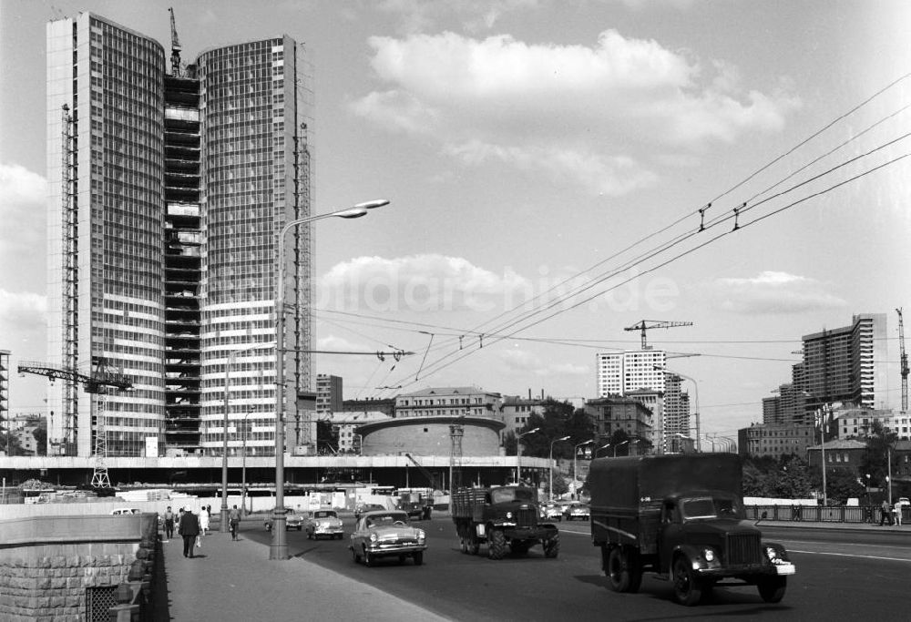 DDR-Bildarchiv: Moskau - Baustelle RGW-Gebäude in Moskau