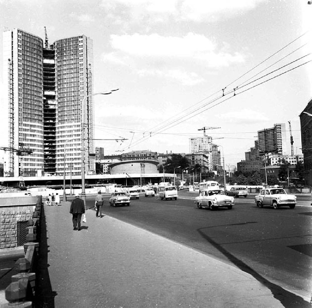 DDR-Fotoarchiv: Moskau (UdSSR) - Baustelle RGW-Gebäude in Moskau