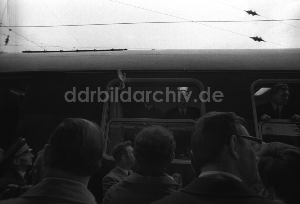DDR-Fotoarchiv: Bebra - Bebra Deutsch- Deutsche Gipfeltreffen in Erfurt und Kassel