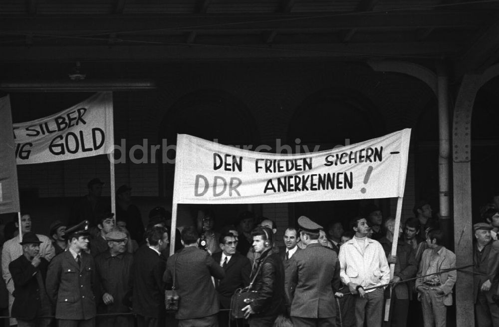 DDR-Fotoarchiv: Bebra - Bebra Deutsch- Deutsche Gipfeltreffen in Erfurt und Kassel