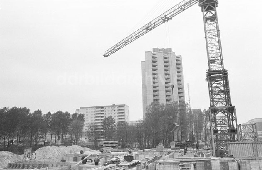DDR-Fotoarchiv: Berlin - Hohenschönhausen - Berlin Hohenschönhausen - Großbaustelle Foto: Lenke Nr.: 514