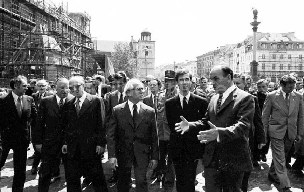 Warschau (Polen): Besuch Honeckers in Polen 1.Tag Warschau Umschlagnr.: 563 Foto: Lange
