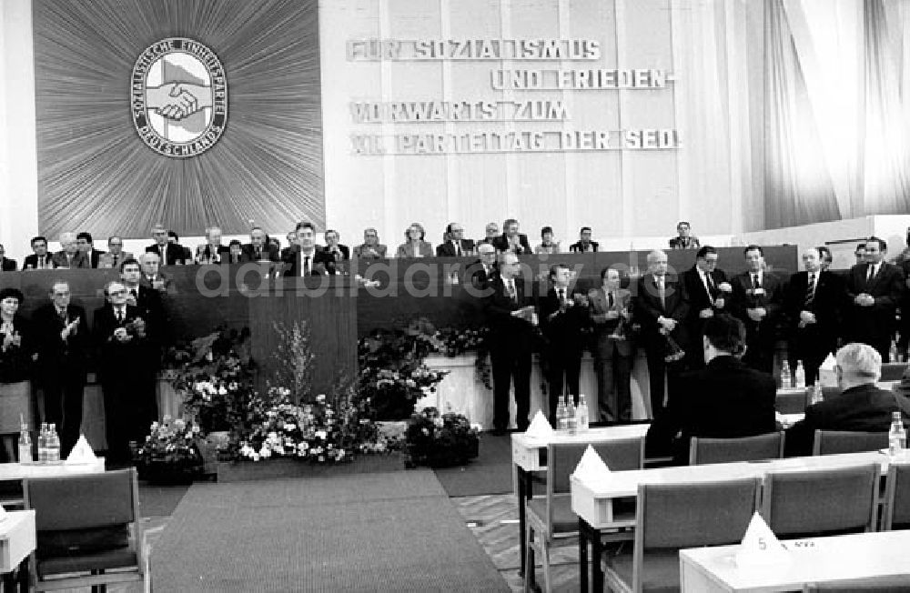 DDR-Bildarchiv: Potsdam - 16.02.1986 Bezirksdelegiertenkonferenz in Potsdam mit Horst Lind