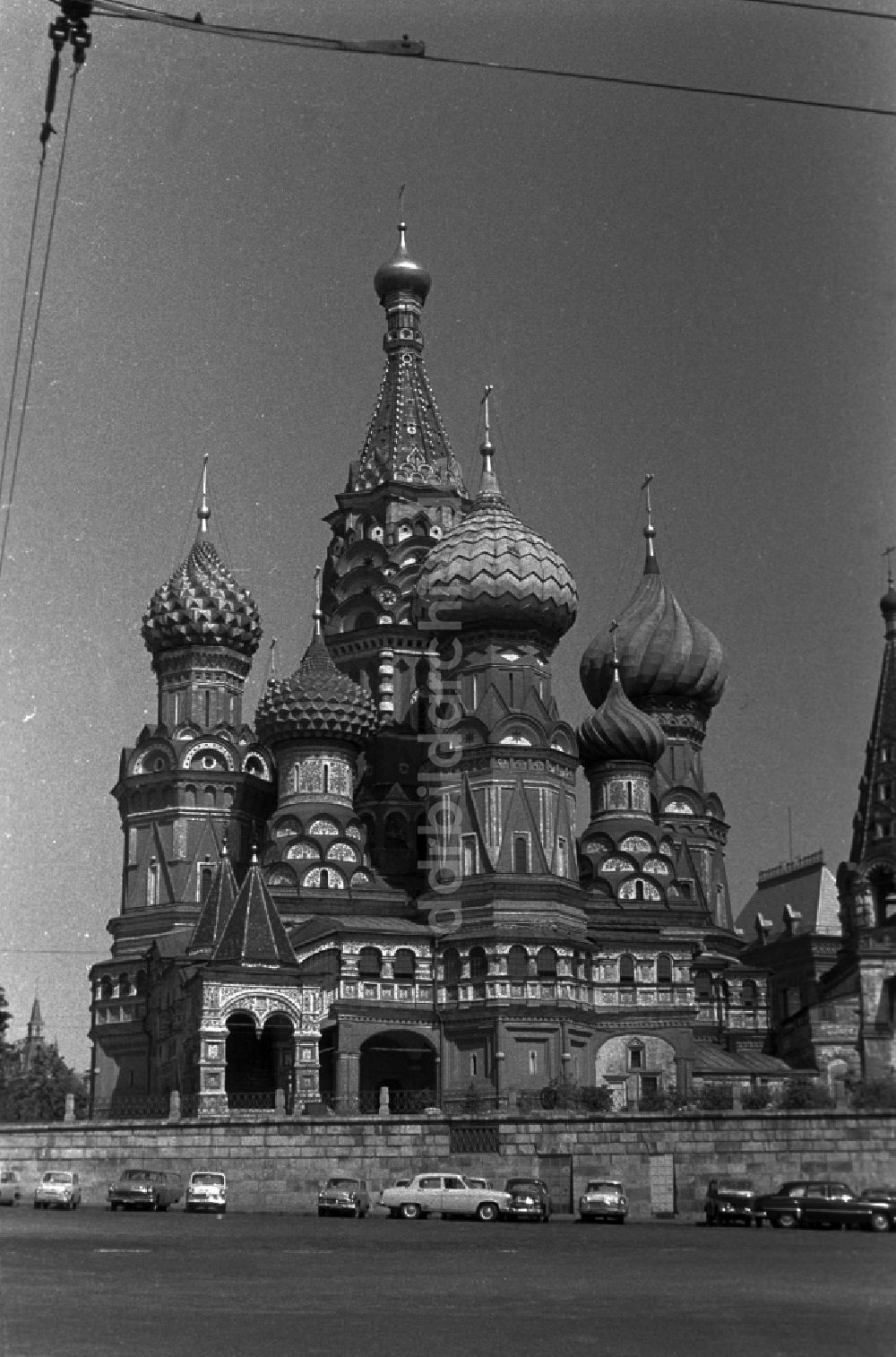 DDR-Bildarchiv: Moskau - Blick auf die Basilius - Kathedrale am Roten Platz in Moskau