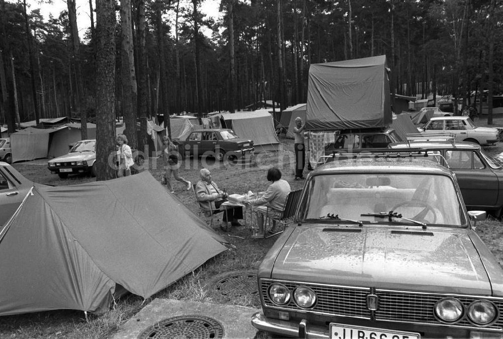 DDR-Fotoarchiv: Berlin - Campingplatz (Intercamping) am Krossinsee bei Schmöckwitz in Berlin-Köpenick