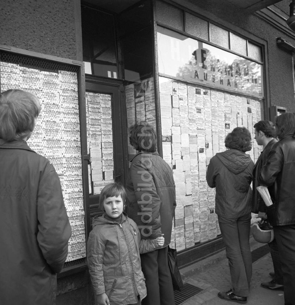 Berlin: DDR - Annoncentafel 1973 Berlin