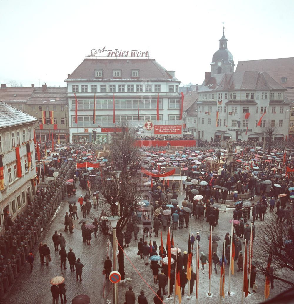 Suhl: DDR - Kundgebung mit Walter Ulbricht 1970