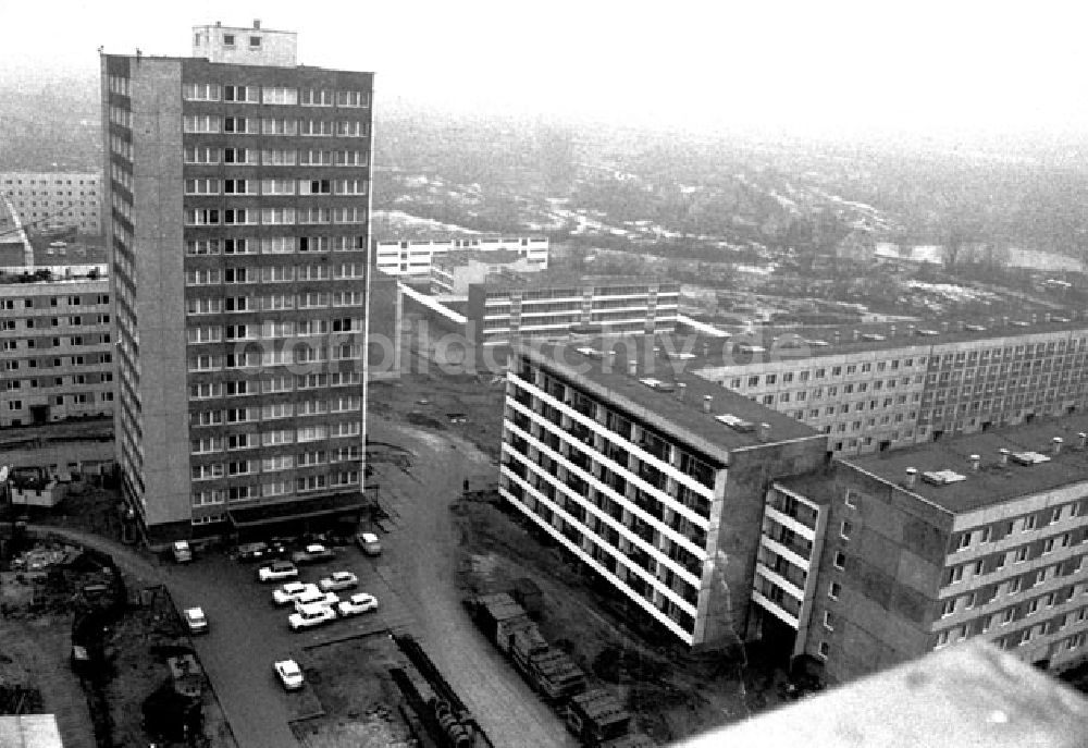 DDR-Bildarchiv: Berlin - Dezember 1973 Neubaugebiet in Berlin.
