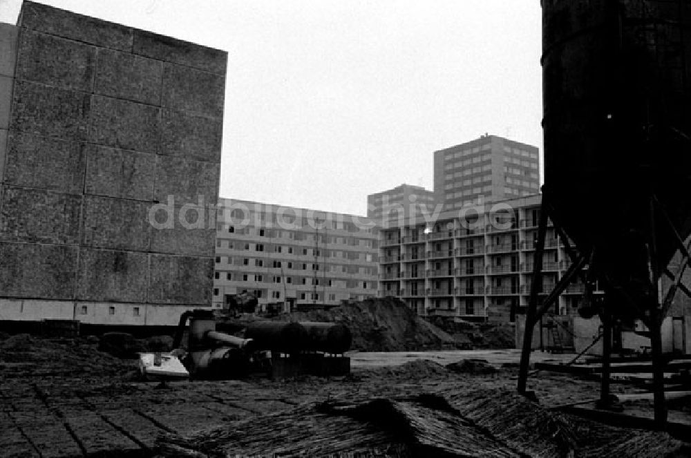 DDR-Fotoarchiv: Berlin - Dezember 1973 Neubaugebiet in Berlin.