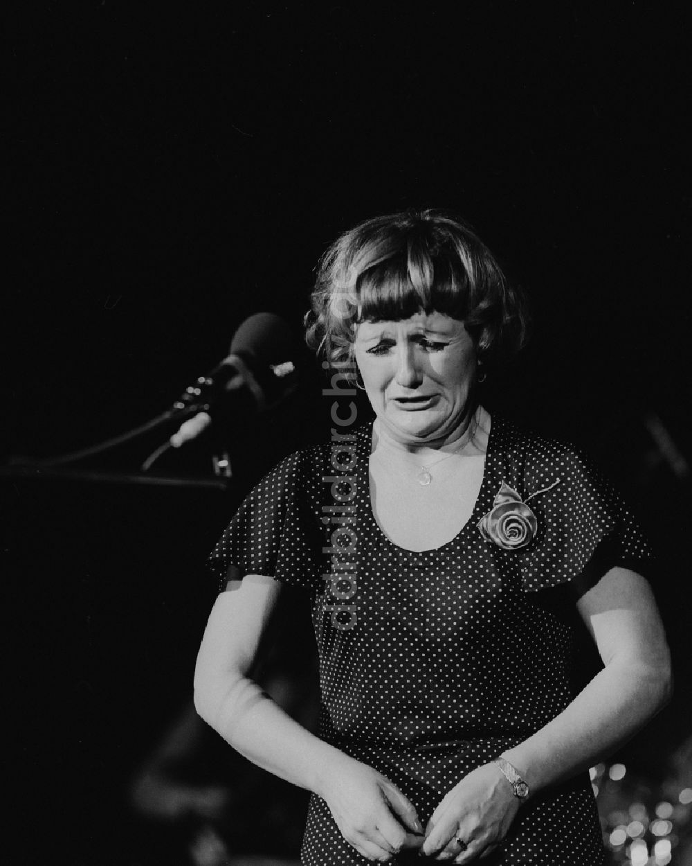 DDR-Fotoarchiv: Chemnitz - Die Entertainerin, Kabarettistin, Sängerin und Schauspielerin Helga Hahnemann (1937 - 1991) in Chemnitz im heutigen Bundesland Sachsen