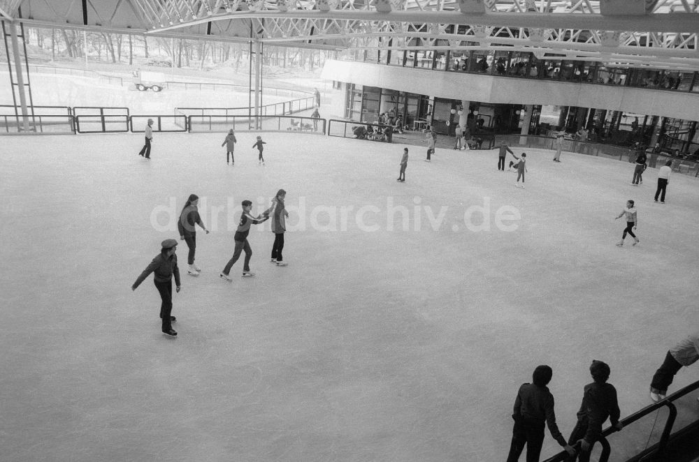 DDR-Fotoarchiv: Berlin - Eislaufbahn im Sport- und Erholungszentrum (SEZ) in Berlin, der ehemaligen Hauptstadt der DDR, Deutsche Demokratische Republik