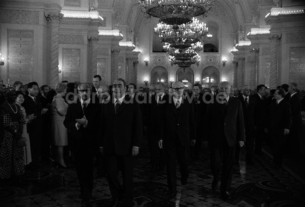 Moskau: Empfang der Delegation aus DDR im Kreml in Moskau