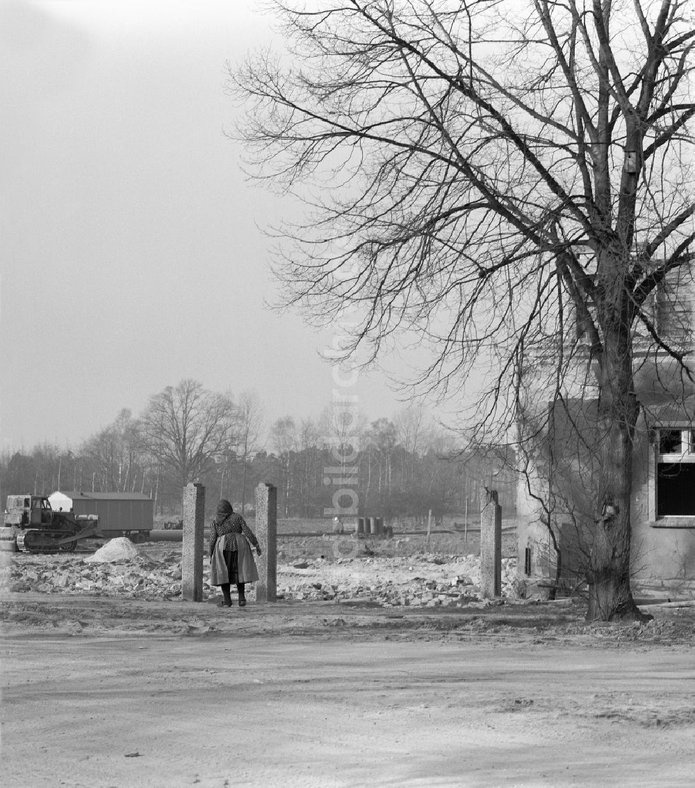 DDR-Bildarchiv: Tranitz - Entsiedeltes Tagebaugelände in Tranitz in der DDR