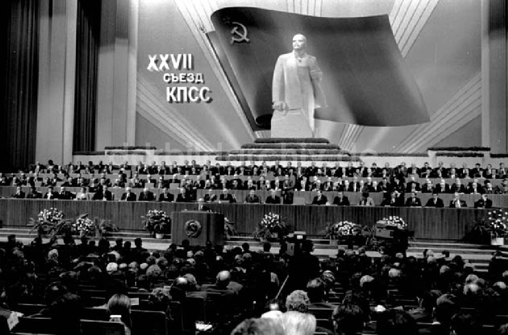 Moskau: 1986 Ereignisse, Kongresse, Empfänge, Ausstellungen u.s.w. mit E