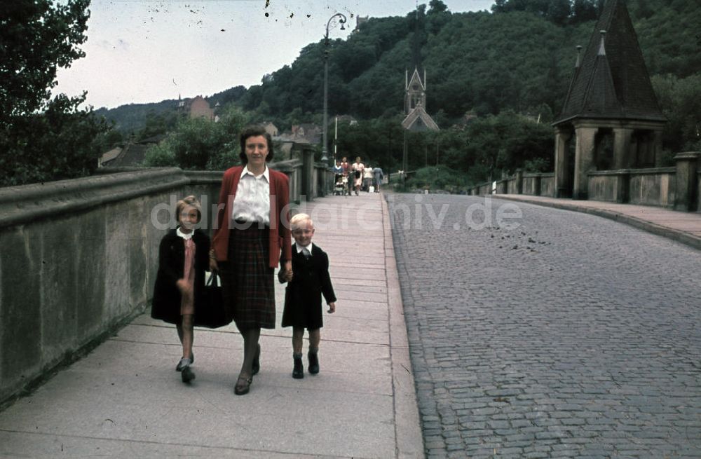 DDR-Fotoarchiv: Bad Kösen - Familienausflug Bad Kösen 1948