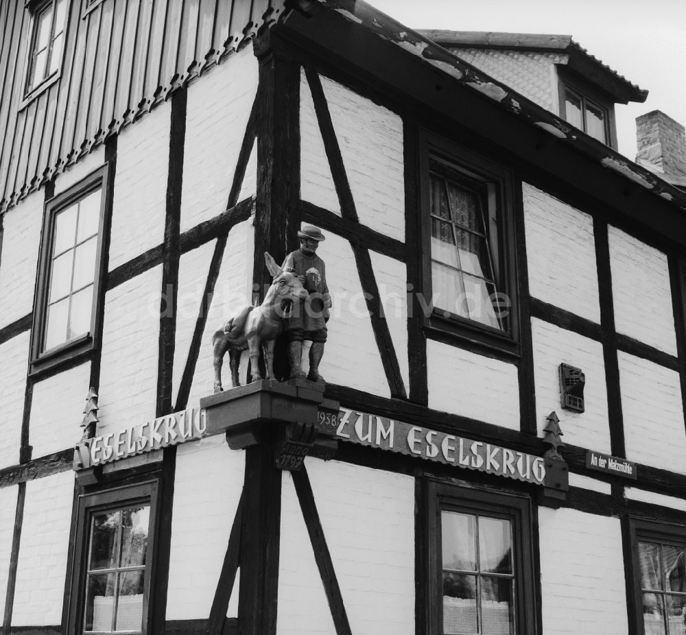 DDR-Fotoarchiv: Wernigerode - Gaststätte Eselskrug in Wernigerode im Bundesland Sachsen-Anhalt auf dem Gebiet der ehemaligen DDR, Deutsche Demokratische Republik