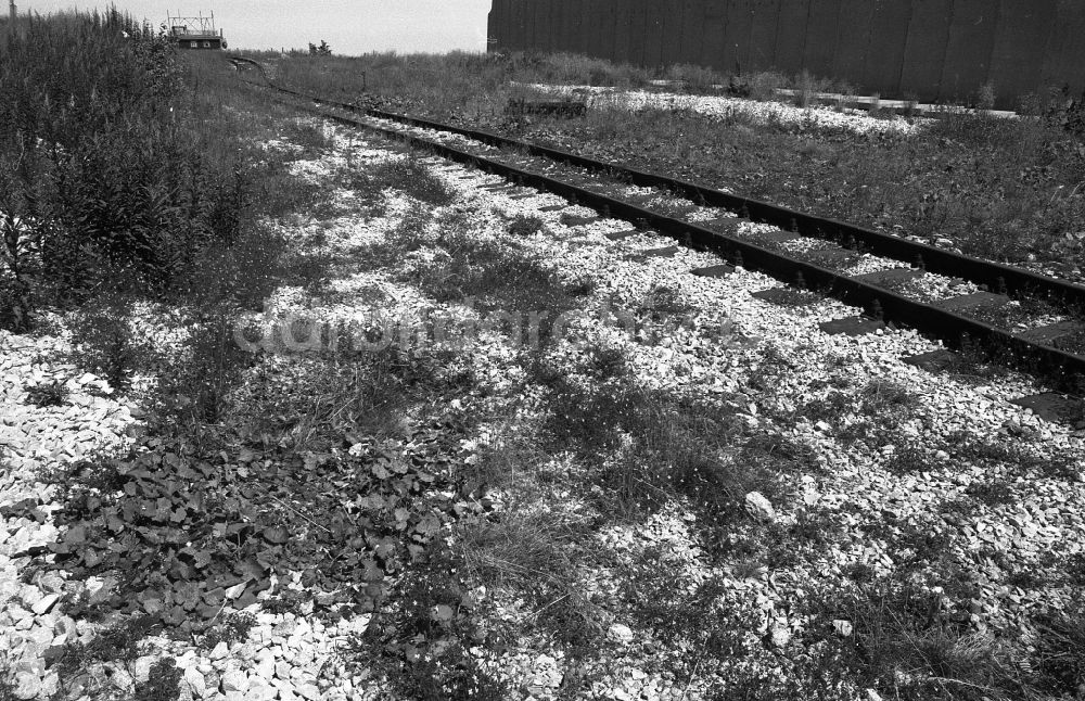 DDR-Fotoarchiv: Schierke - Gleisanlagen auf dem Gipfel- Plateau des Brocken in Schierke in Sachsen-Anhalt in der DDR
