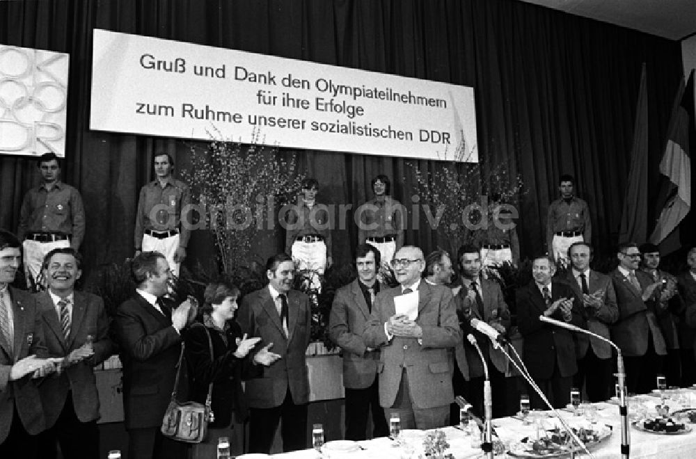 Berlin: Gruß und Dank an die Olympiasieger 1980