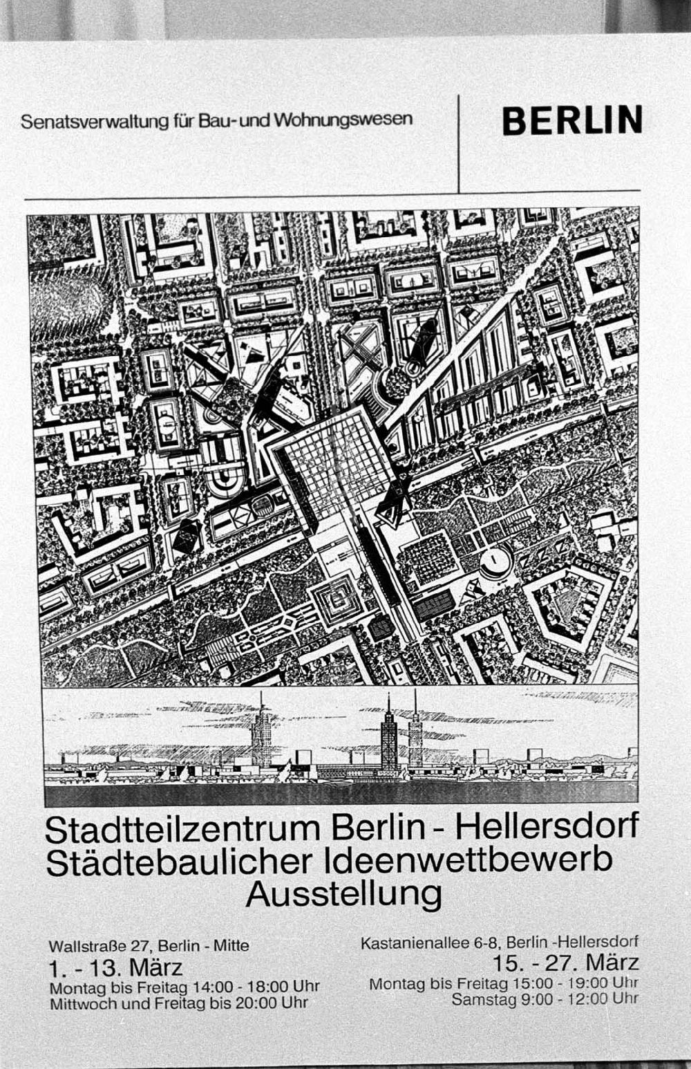 DDR-Fotoarchiv: Berlin - Hellerdsdorf-Modell/Bauinfo. Umschlag:7219