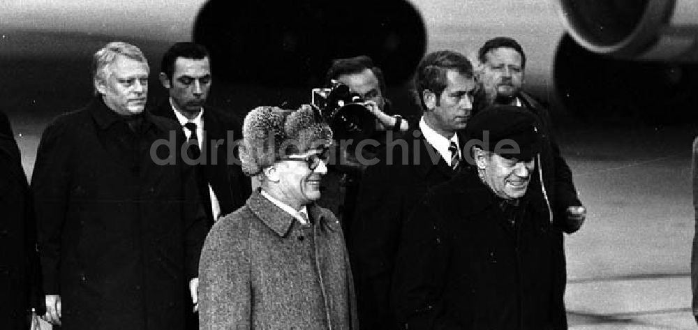 Schönefeld: Helmut Schmidt Besuch DDR 1981