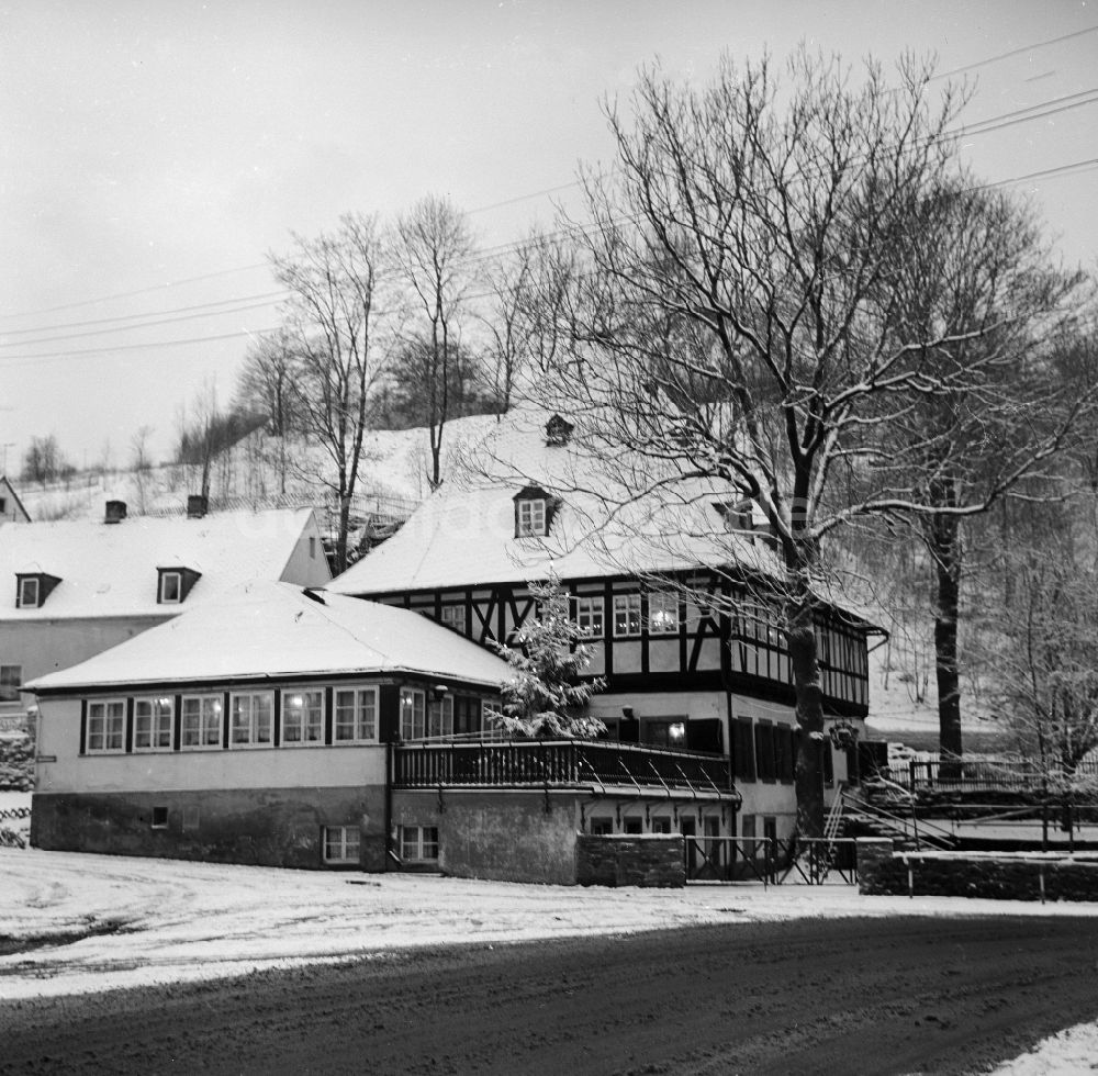 DDR-Fotoarchiv: Annaberg-Buchholz - Herrenhaus auf dem Gelände der Bergbau Zinngrube Frohnauer Hammer in Annaberg-Buchholz in Sachsen in der DDR