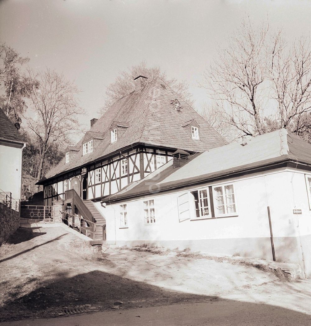 Annaberg-Buchholz: Herrenhaus auf dem Gelände der Bergbau Zinngrube Frohnauer Hammer in Annaberg-Buchholz in Sachsen in der DDR