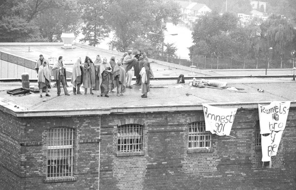 Berlin: Häftlingsrevolte im Strafvollzug Rummelsburg (Berlin) 21.09.1990