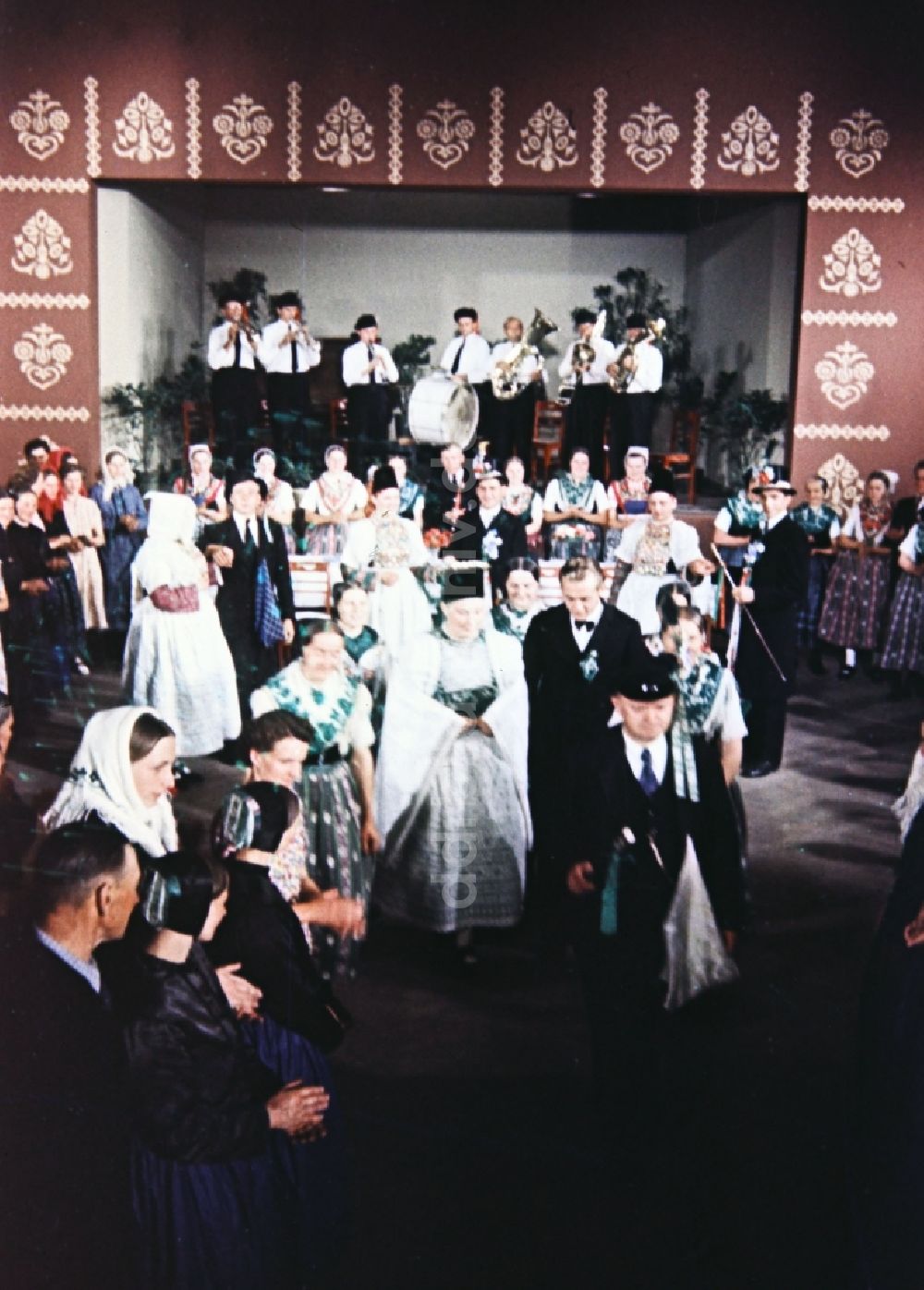 Milkel: Hochzeit sorbischer Einwohner in Milkel in Sachsen in der DDR