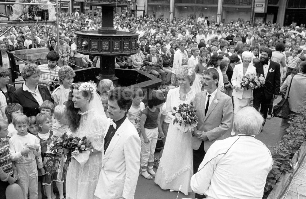 DDR-Fotoarchiv: Wernigerode - Hochzeit in Wernigerode in Sachsen-Anhalt in der DDR