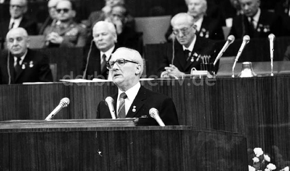 DDR-Bildarchiv: Moskau (UdSSR) - Honecker in Moskau (UdSSR) Umschlagnr.: 1268 Foto: Lenke
