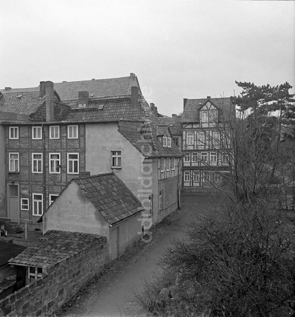 DDR-Fotoarchiv: Halberstadt - Innenstadtbereich Tannenstraße in Halberstadt in Sachsen-Anhalt in der DDR