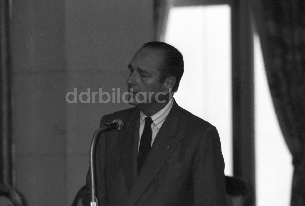 Paris: Jacques Chirac hält eine Rede im Rathaus in Frankreich-Paris