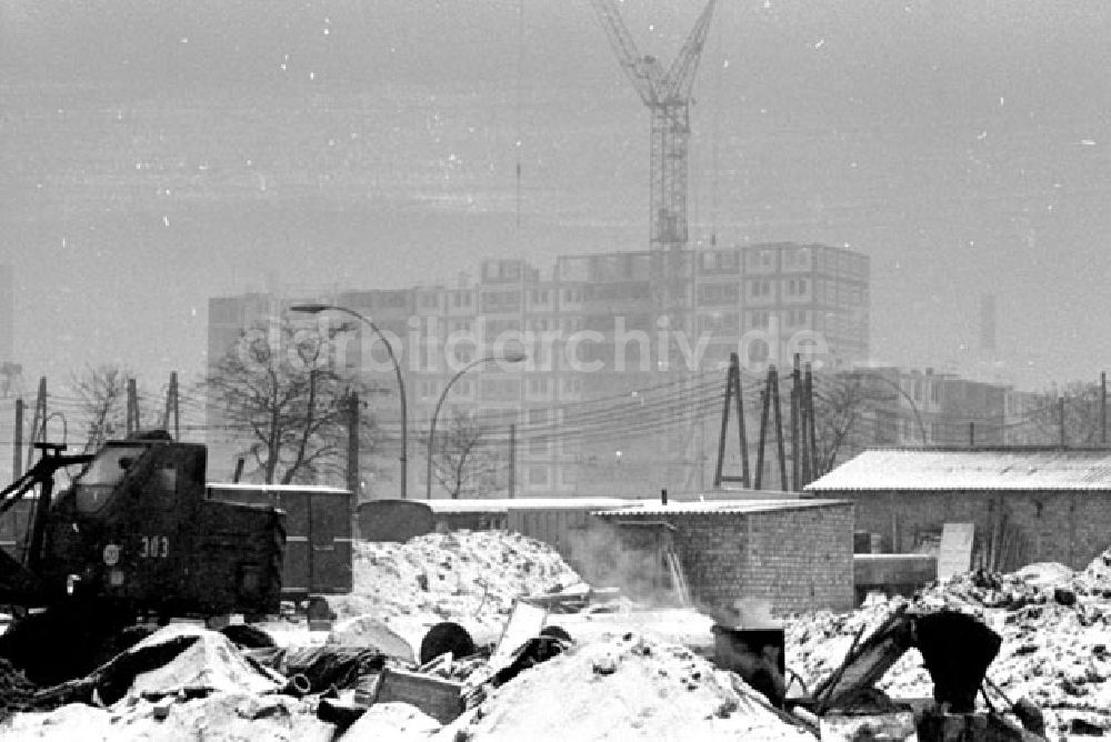 DDR-Fotoarchiv: Frankfurt - Januar 1973 Neubauten in der Frankfurter Herzbergstr.