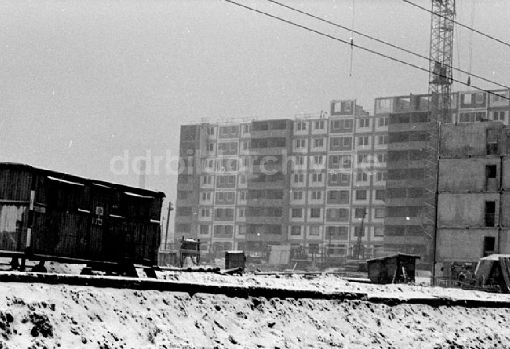 DDR-Bildarchiv: Frankfurt - Januar 1973 Neubauten in der Frankfurter Herzbergstr.