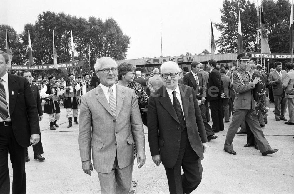 Krakau: Krakau Staatsbesuch Honecker