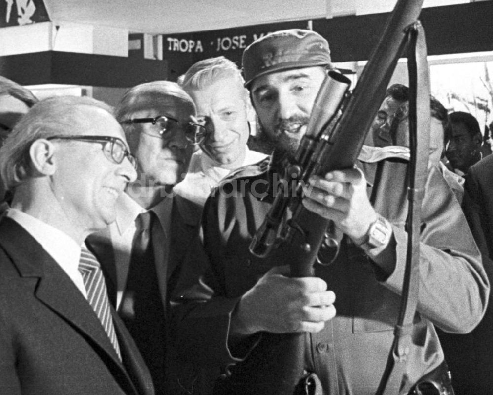 DDR-Bildarchiv: Santiago de Cuba - Kuba / Cuba - Staatsbesuch Erich Honecker 1974, Moncada