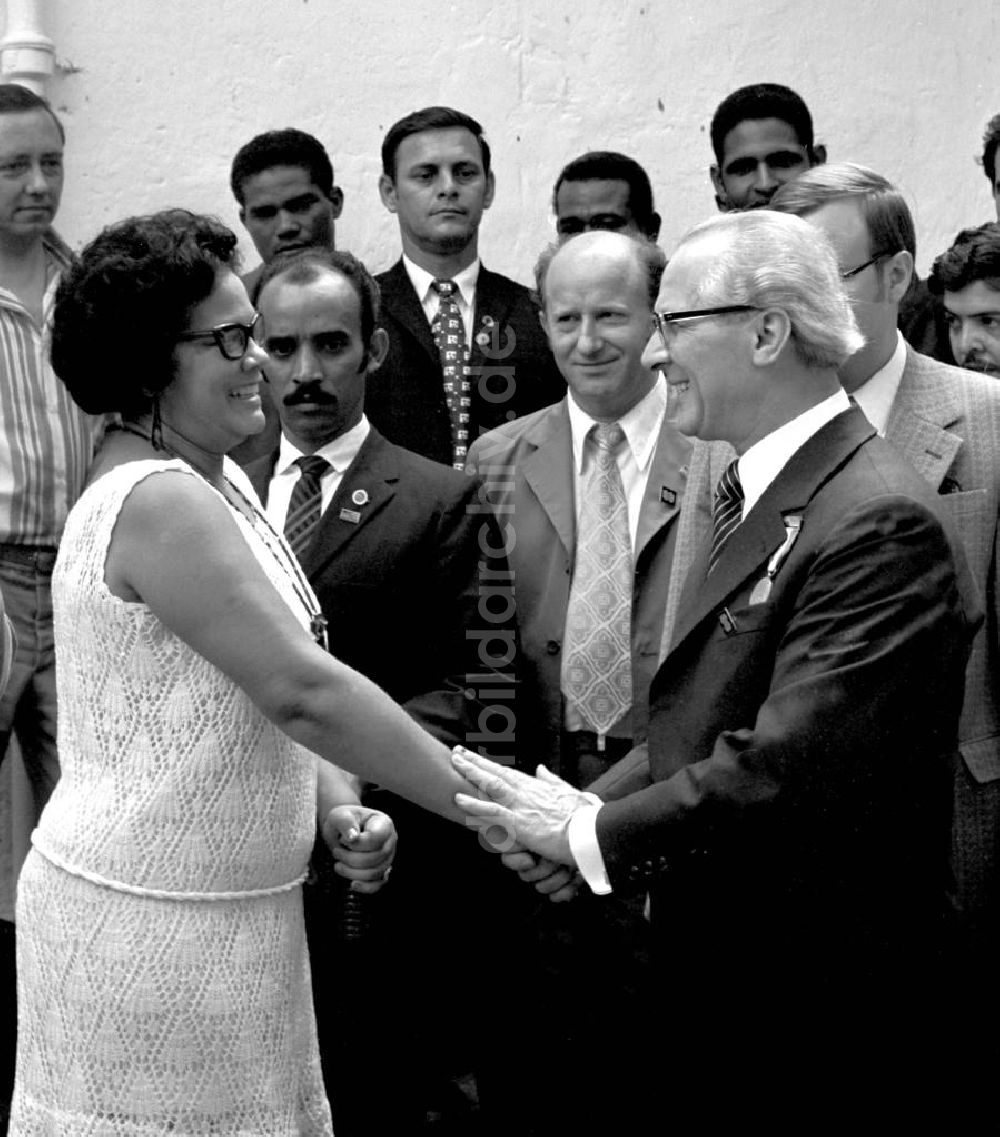 DDR-Fotoarchiv: Siboney - Kuba / Cuba - Staatsbesuch Erich Honecker 1974, Siboney