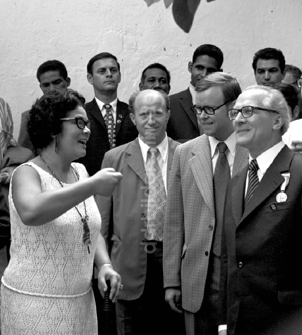 DDR-Fotoarchiv: Siboney - Kuba / Cuba - Staatsbesuch Erich Honecker 1974, Siboney