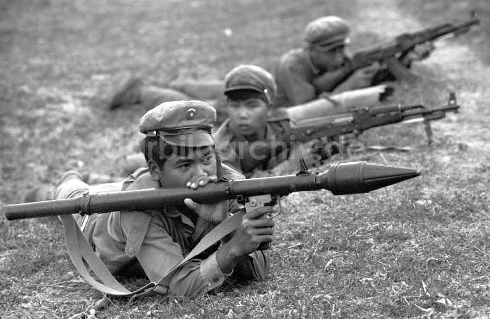 Vientiane: Laos historisch - Armee 1977