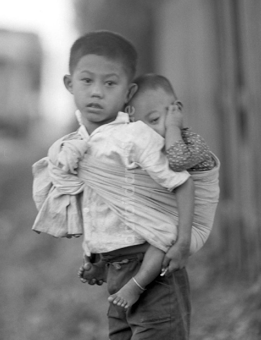 Vientiane: Laos historisch - Kinder 1976