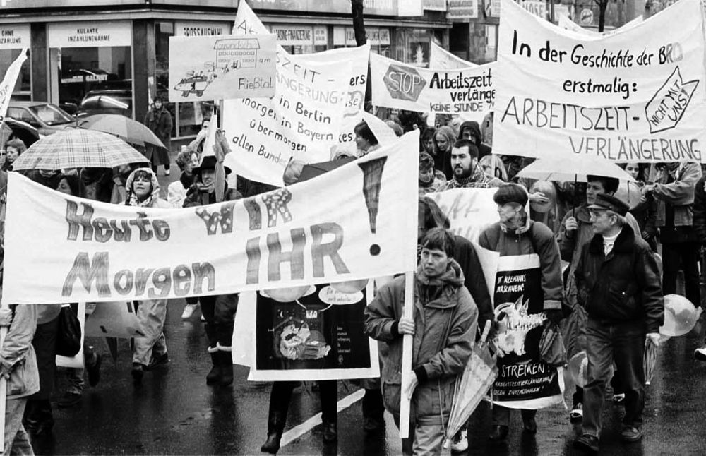 Berlin: 25.03.92 Lehre Demo in Westberlin