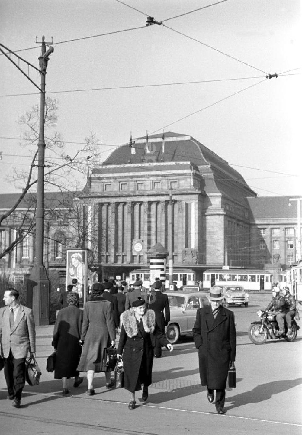 Leipzig: Leipziger Hauptbahnhof 1958