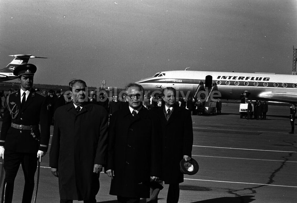 DDR-Fotoarchiv: Moskau - Leonid Breschnew empfängt Erich Honecker
