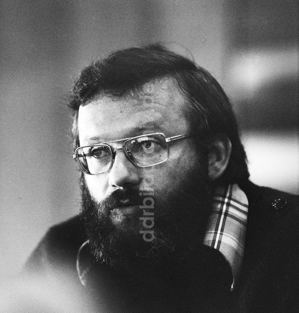 DDR-Fotoarchiv: Leipzig - Liedermacher und Texter Kurt Demmler, eigentlich Kurt Abramowitsch (1943 - 2009) in Leipzig in Sachsen in der DDR