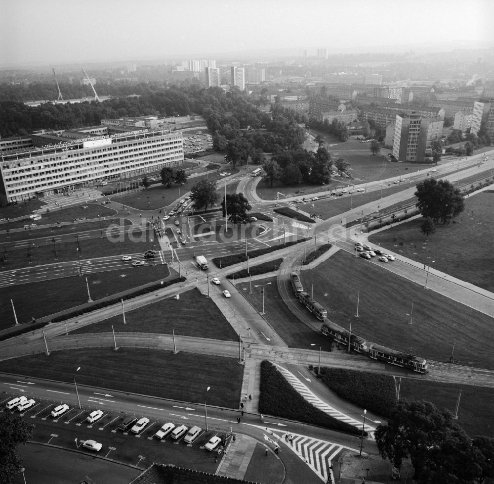 DDR-Bildarchiv: Dresden - Luftaufnahme Georgplatz in Dresden in Sachsen