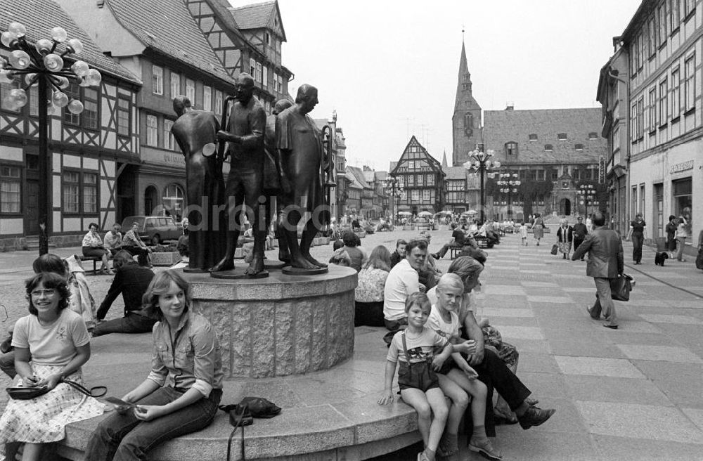 DDR-Bildarchiv: Quedlinburg - Marktplatz von Quedlinburg