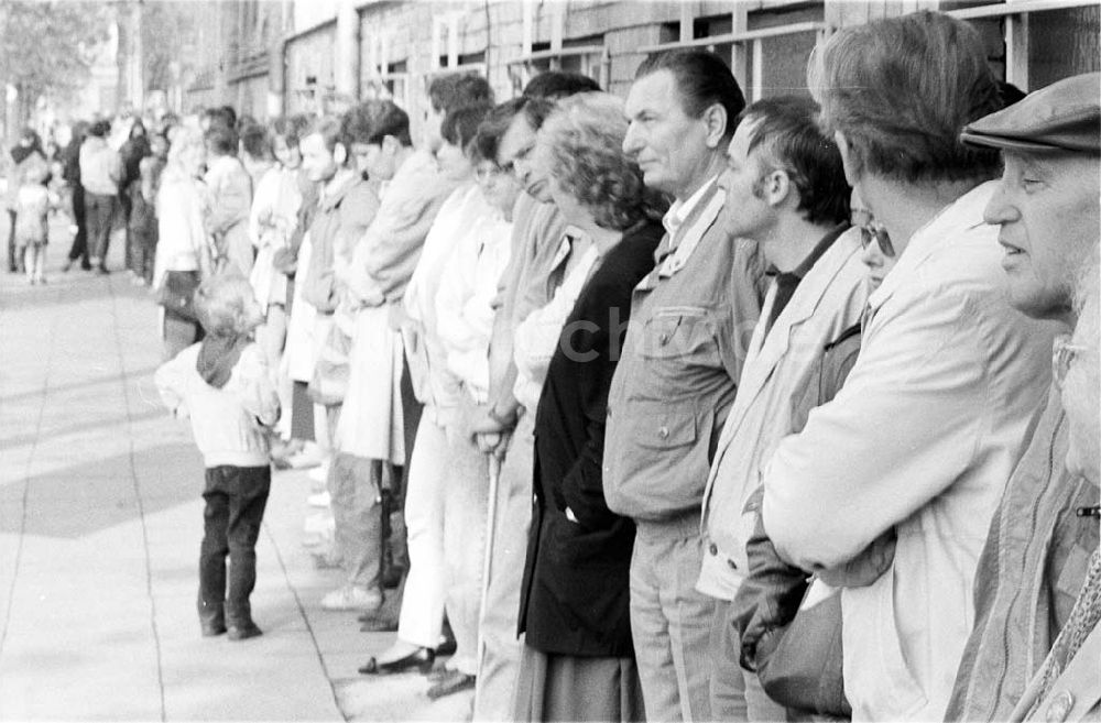 Potsdam: Menschenkette in Potsdam-Babelsberg gegen Ausländerhaß 26.09.1992