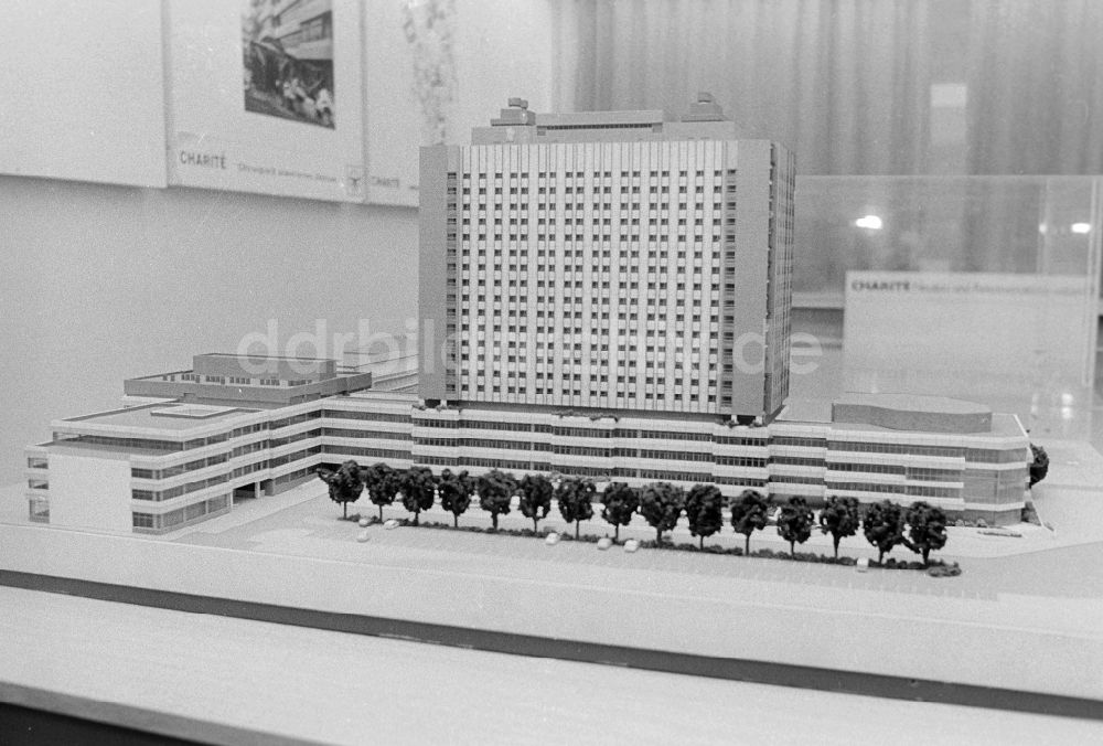 Berlin: Modell des Großprojekts „Neubau und Rekonstruktion des Universitätsklinikums der Humboldt-Universität zu Berlin“ in Berlin, der ehemaligen Hauptstadt der DDR, Deutsche Demokratische Republik